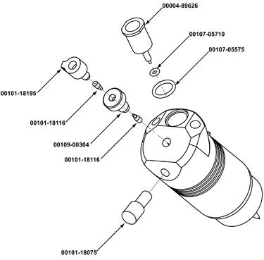 00109-00304 Fitting, Union 1/4